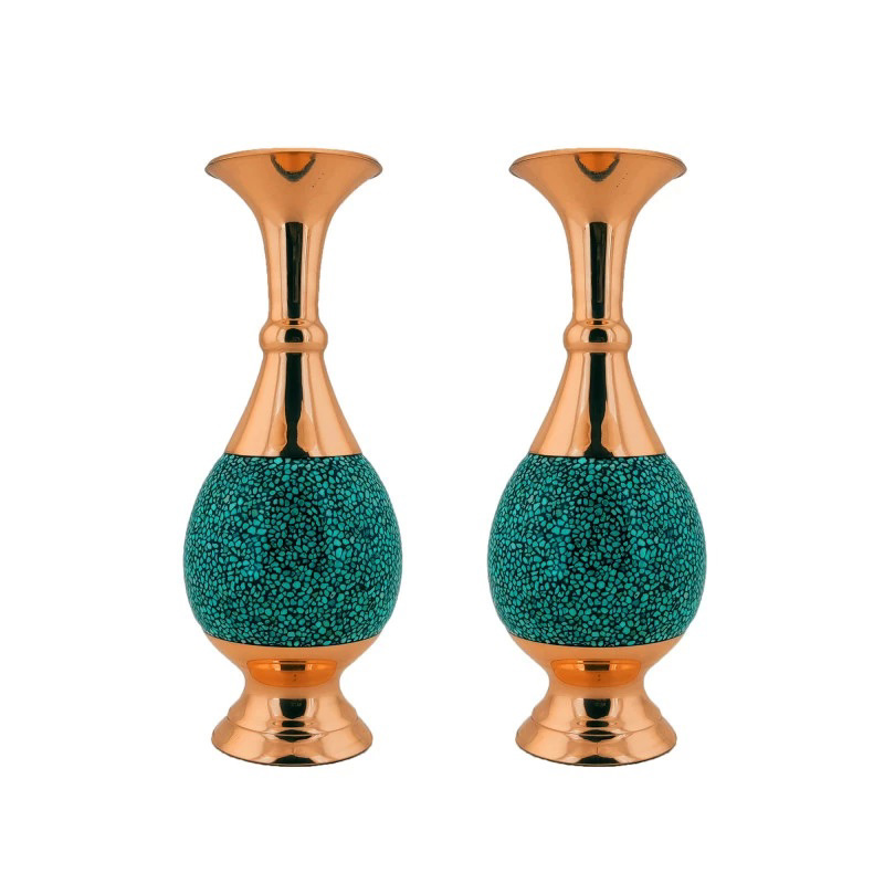 Turquoise tattoo vase